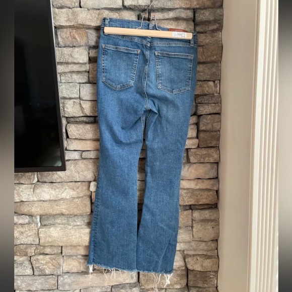Mango boot cut distressed hem jeans - Picture 3 of 4